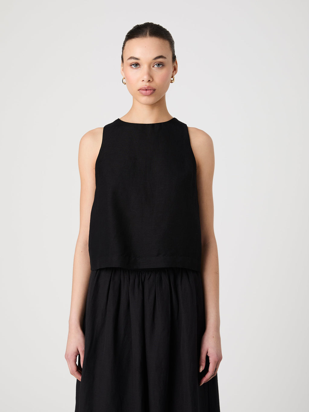 Birdie Linen Shell Top